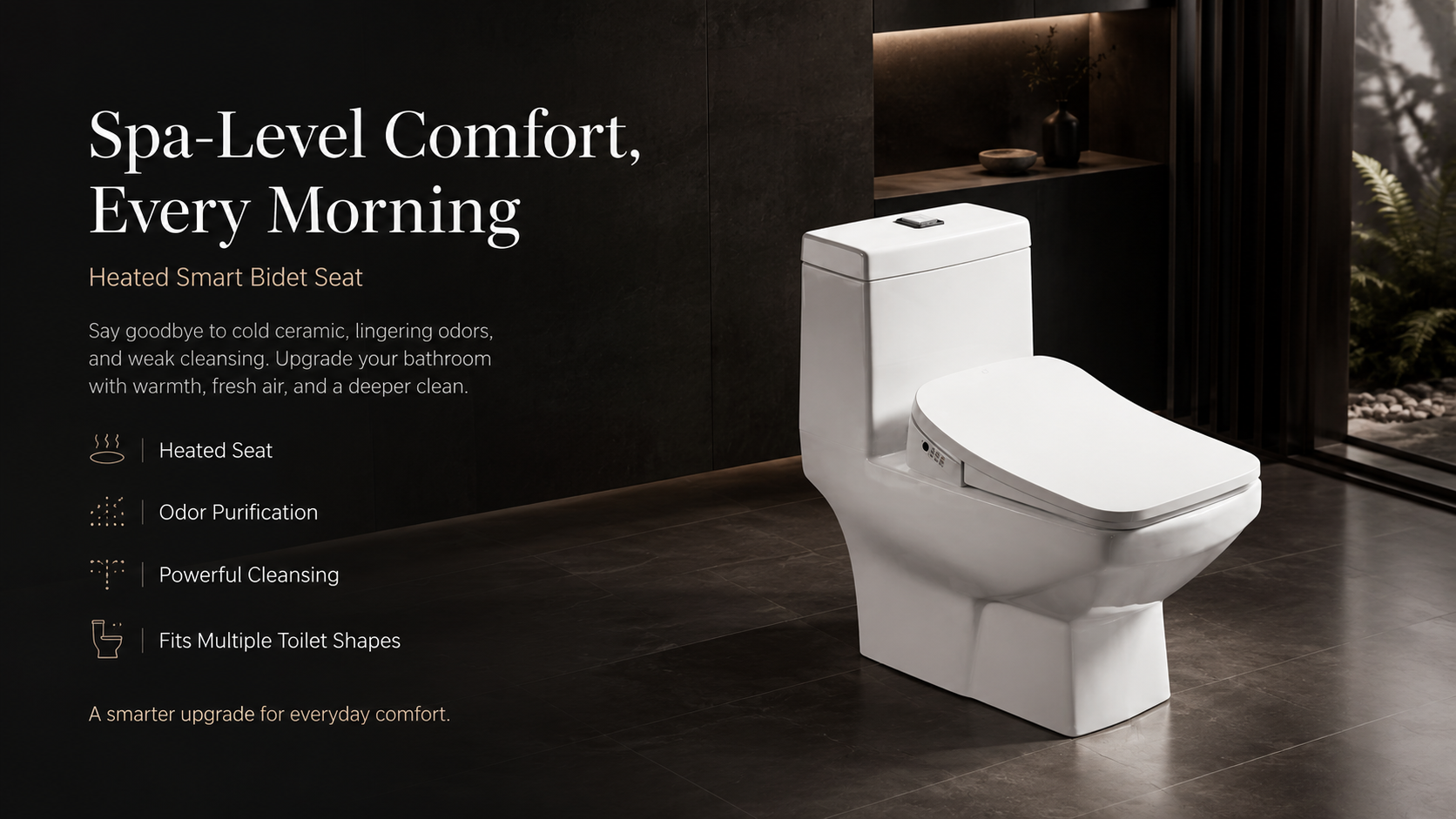 bbbidet heated toilet seat bidet | High-Flow Wash & Enema Wash