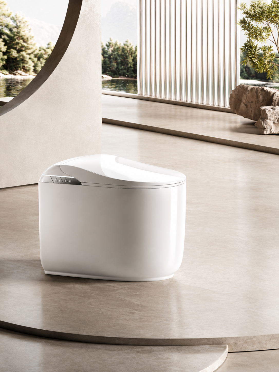 K80 small projection toilet for a compact bathroom