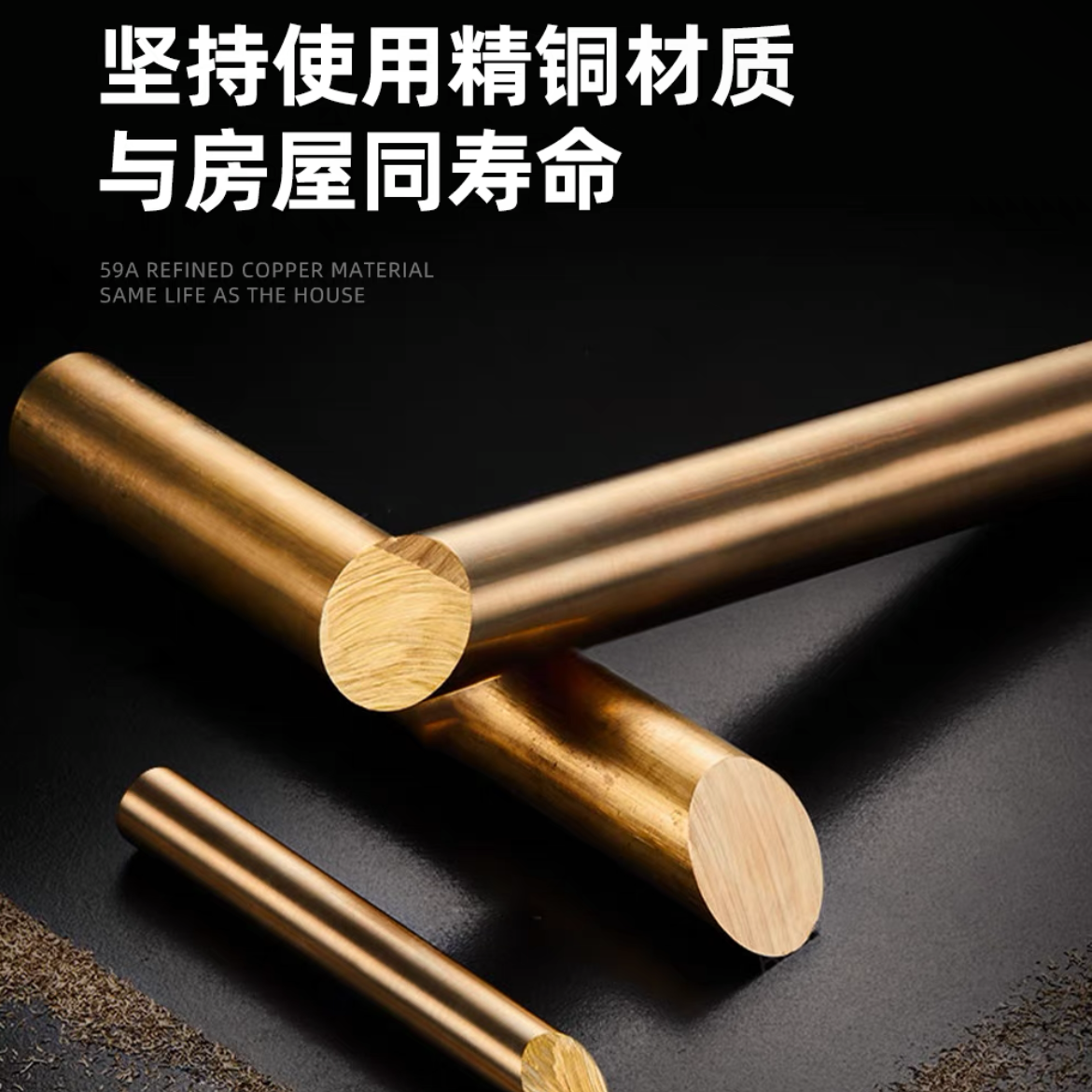极简主义隐藏式电热毛巾架 - 豪华实心黄铜加热杆带隐藏式布线