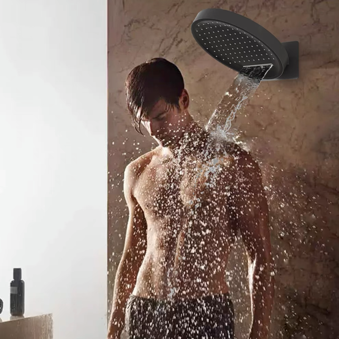 LuxeFlow Concealed Rain Shower System with Rough-in Valve - Premium High-Flow Wall Mounted Shower Faucet Combo Set