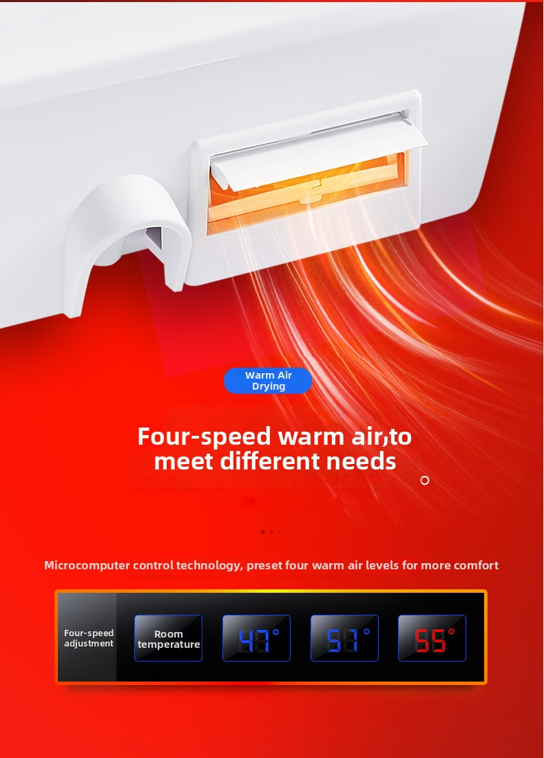 828 Smart Bidet Toilet with a Powerful Warm Air Dryer to Replace Toilet Paper. Features 4-Level Adjustable Temperature Settings for a Complete, Touchless, and Moisture-Free Finish, Ensuring Ultimate Comfort and Hygiene After Every Enema Wash