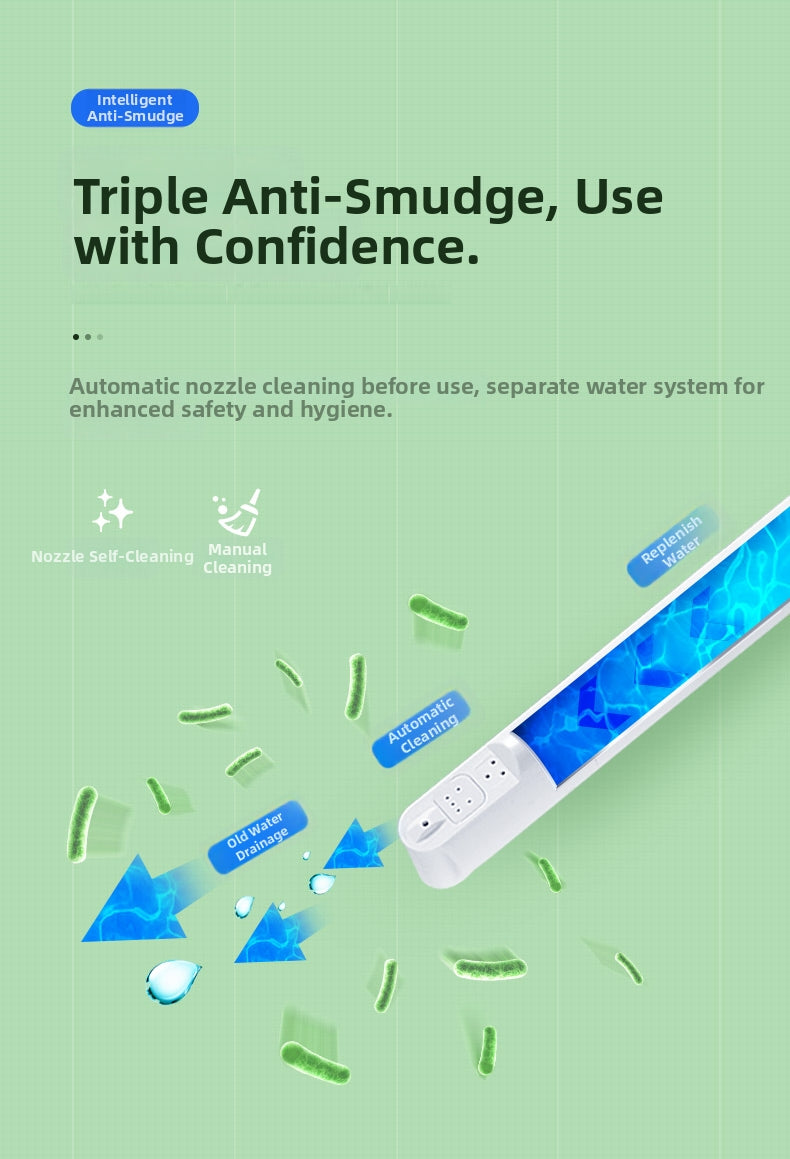 the 828 square enema smart bidet toilet uses electrolyzed water for cleaning, effectively eliminating microbes and preventing infection for ultimate safety