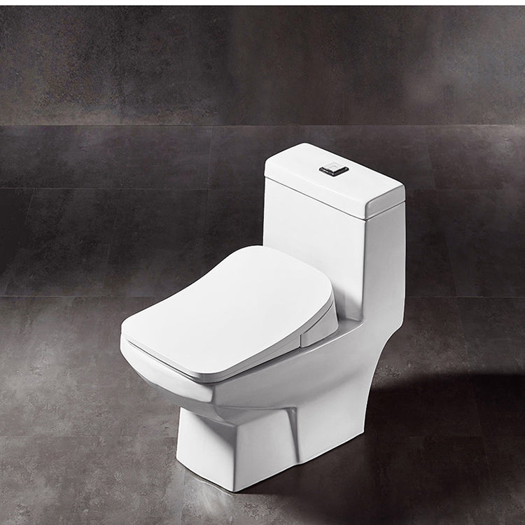 AK68 Square Smart Bidet Seat with Whisper-Quiet Soft-Close Technology. Specially Designed for D-Shape Toilets to Prevent Slamming while Providing a Modern, Integrated Look with Seamless Quiet-Close Performance