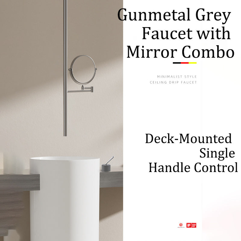 Water Drop Ceiling-Mounted Sensor Faucet - Minimalist Infrared Luxury Spout for Bathtubs & Basins