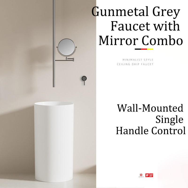 Water Drop Ceiling-Mounted Sensor Faucet - Minimalist Infrared Luxury Spout for Bathtubs & Basins