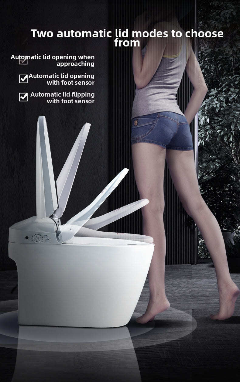 JA07 Ultimate Smart Toilet with Hybrid Sensors: Choose between Proximity Auto-Open or Foot Sensor control for a 100% hands-free experience. The most versatile, hygienic solution for modern luxury bathrooms.