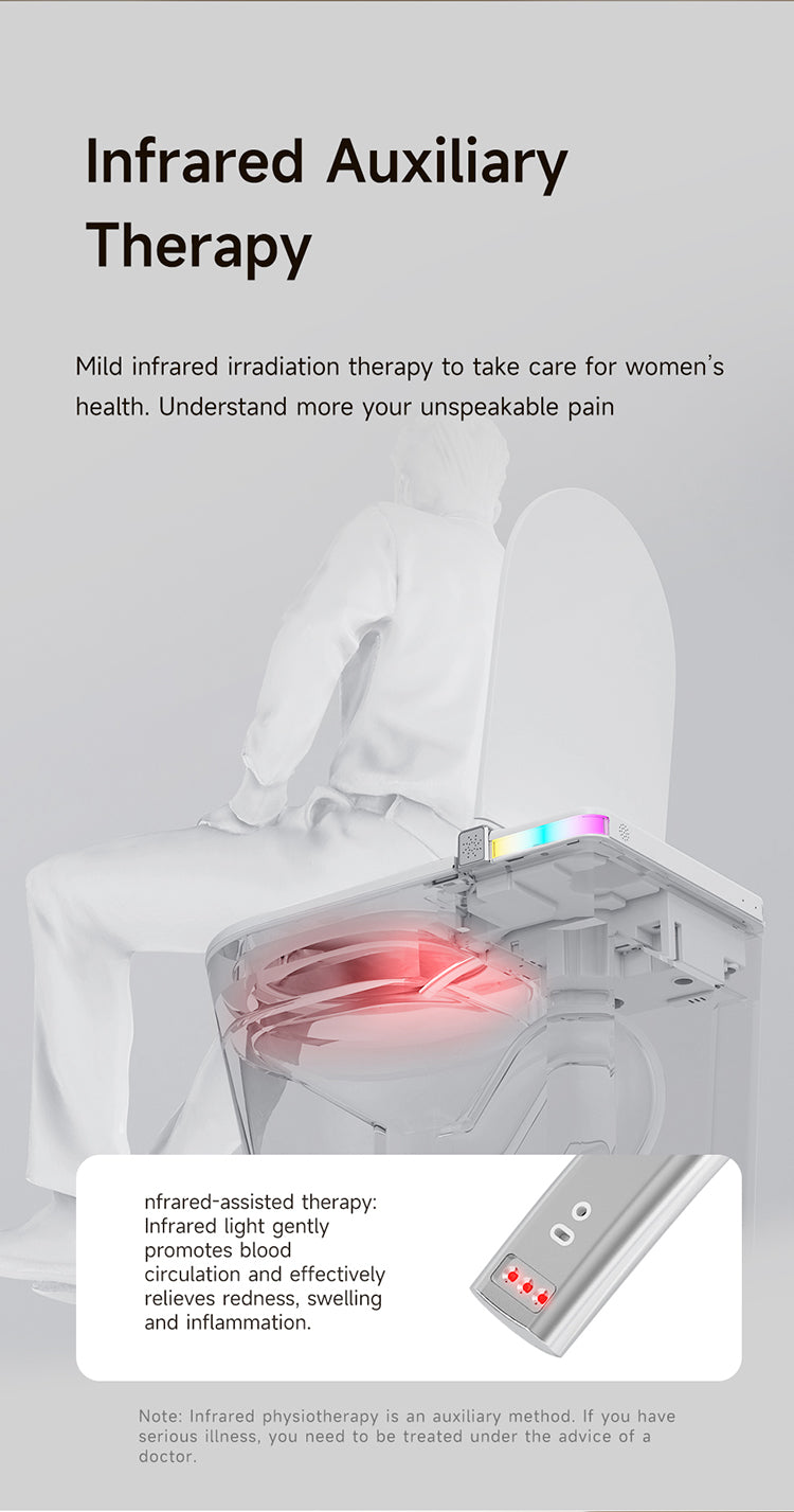 JA10 Smart Toilet with Infrared Therapy to Promote Blood Circulation and Relieve Inflammation for Women's Health