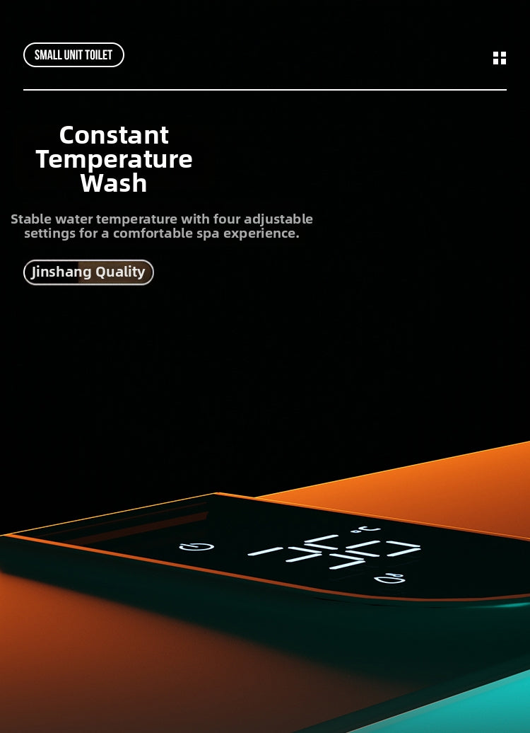 K50 Smart Bidet Toilet with Instant Heating Technology for Endless Warm Water. Enjoy a Consistent, Soothing Temperature with No Cold Shocks—Perfect for a Relaxing, Spa-Like Experience Every Time