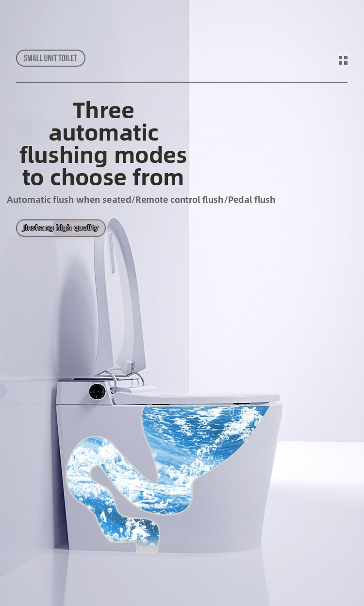 K50 Smart Bidet Toilet with 3 Intelligent Auto-Flush Modes: Off-Seat Auto, Foot-Sensor, and Power-Off Backup. A Completely Hands-Free Solution for Maximum Hygiene and Convenience in Modern Bathrooms