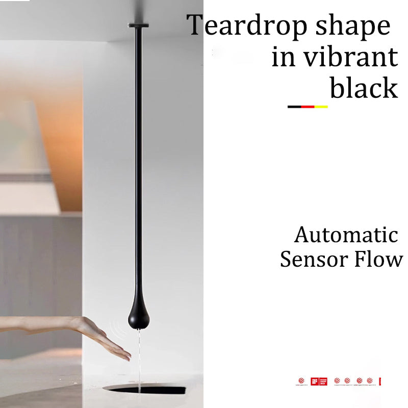 Water Drop Ceiling-Mounted Sensor Faucet - Minimalist Infrared Luxury Spout for Bathtubs & Basins