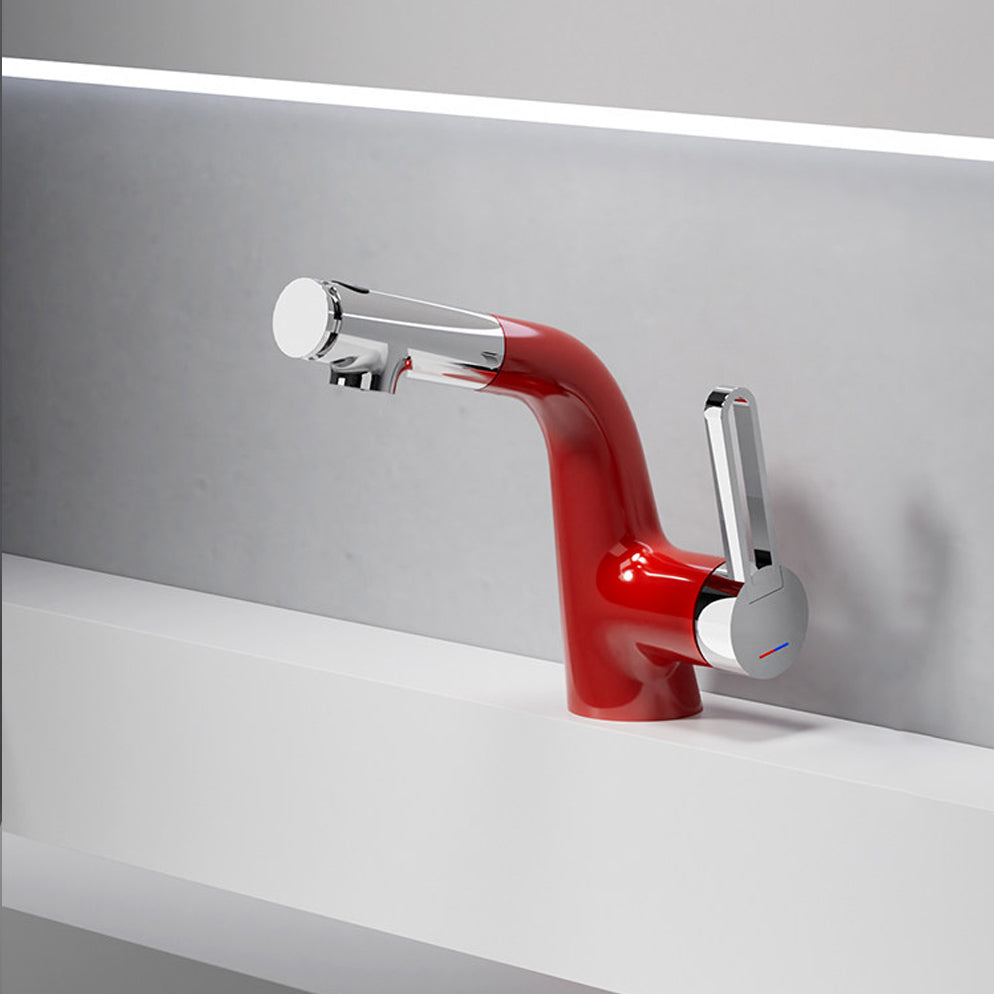 Modern Pull-Out Bathroom Basin Mixer Faucet - Multi-Mode Spray & Splash-Proof