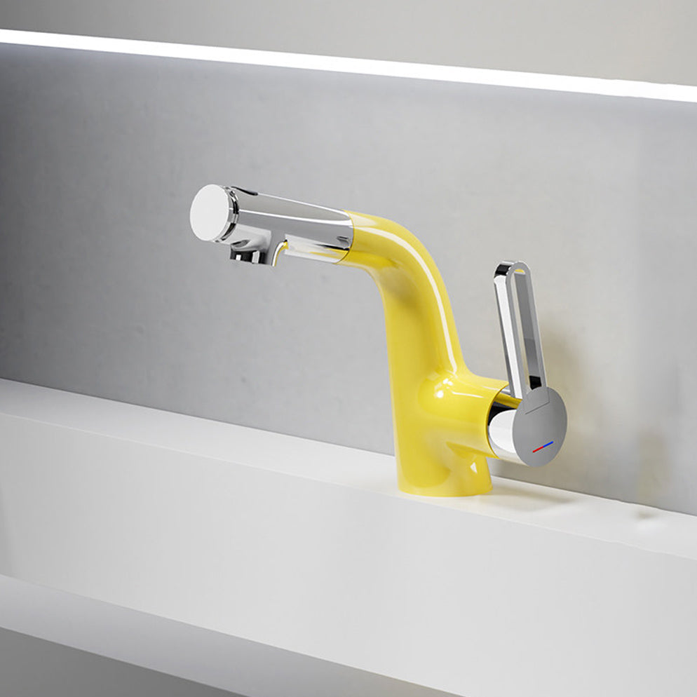 Modern Pull-Out Bathroom Basin Mixer Faucet - Multi-Mode Spray & Splash-Proof