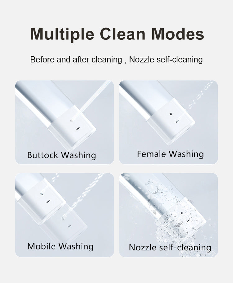 Versatile wall-hung smart toilet with multiple wash modes including posterior, feminine, and laxative options, featuring a self-cleaning nozzle for ultimate personal hygiene.