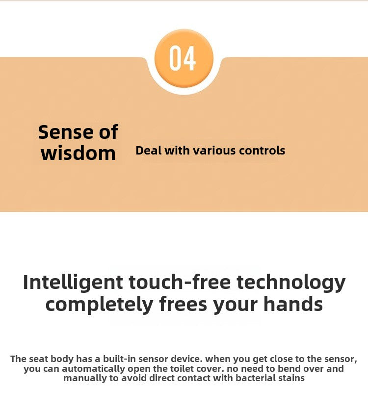 Smart toilet with automatic lid opening as the user approaches for hands-free hygiene