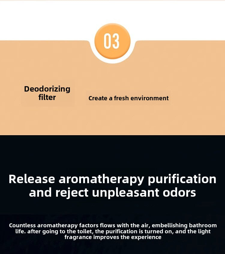 Advanced deodorization system using active carbon to eliminate bathroom odors automatically