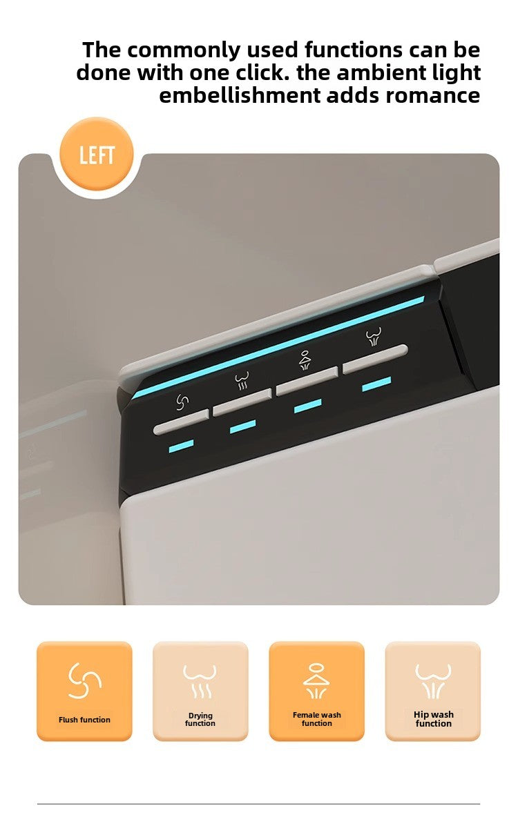 Backlit side button providing easy visibility and control during the night