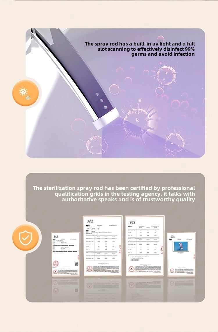 Detachable stainless steel bidet nozzle for easy maintenance and health