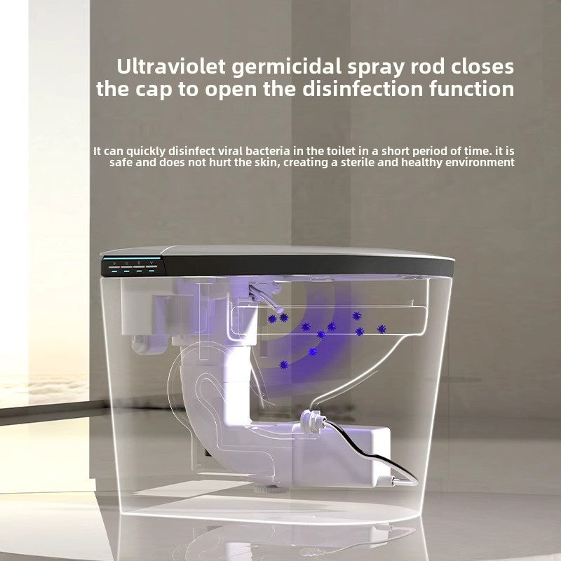 Built-in UV-C light sterilizing the bidet nozzle to ensure 99.9% hygiene