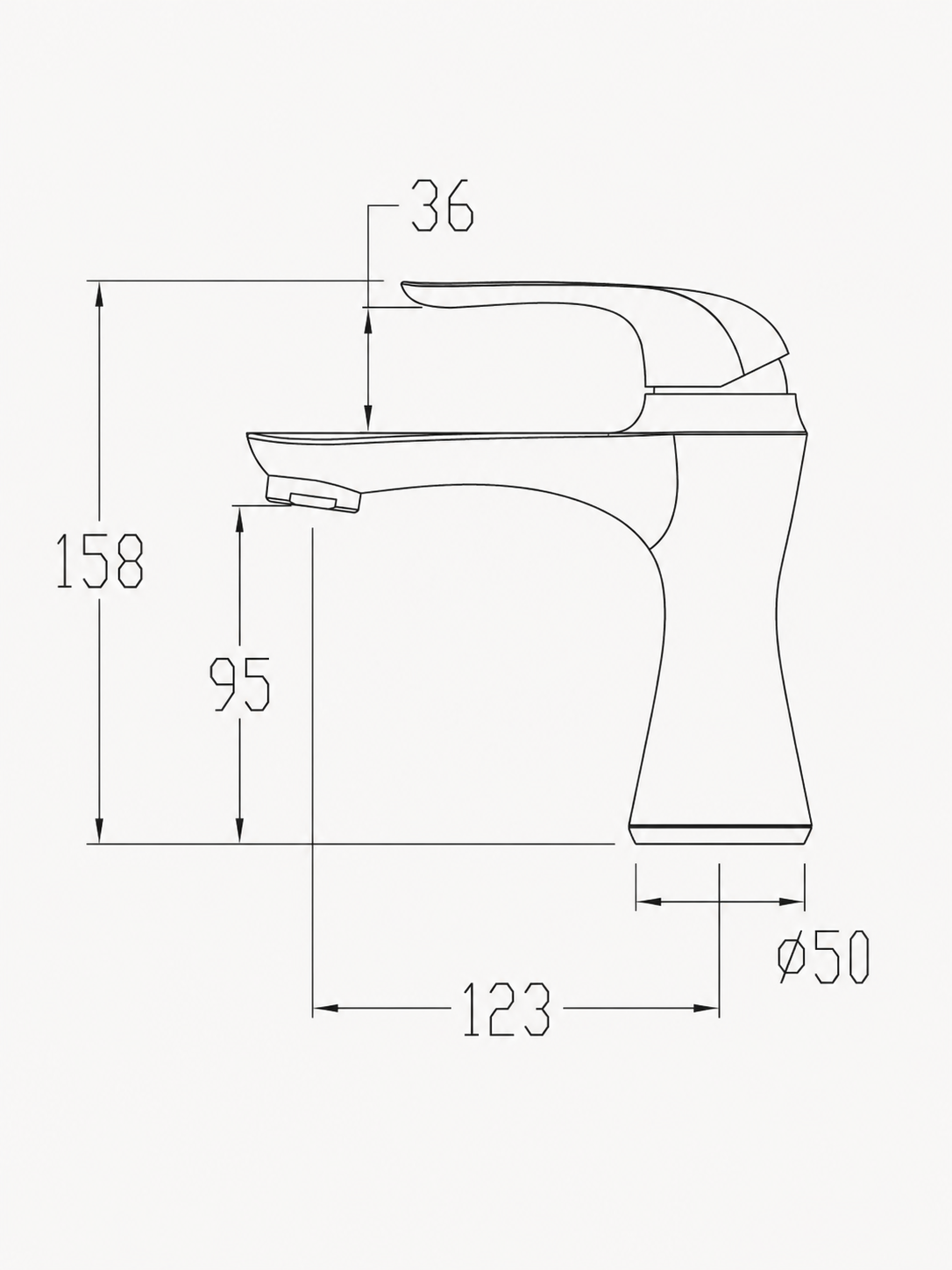 BBbidet 069 Series Bathroom Faucet & Shower Combo Set, Chrome Single-Handle Basin Mixer and Rain Shower System