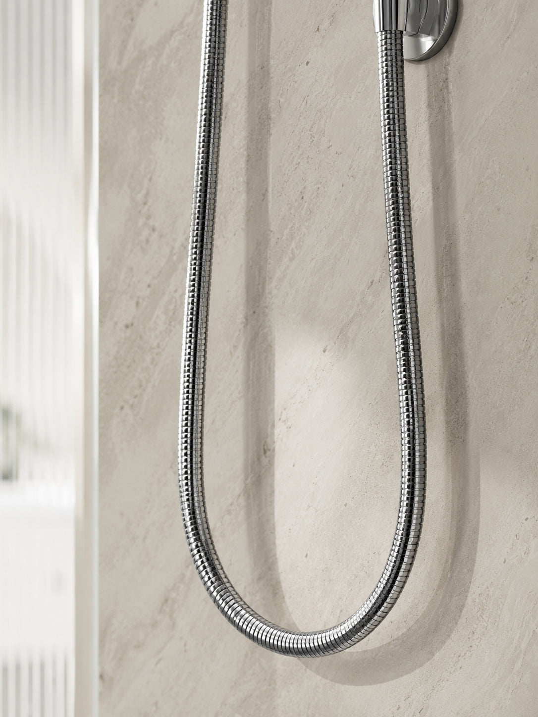 BBbidet 06909 polished chrome shower hose detail