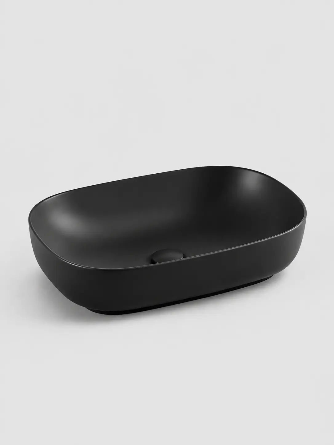 BBbidet 2635 matte black countertop basin studio profile view