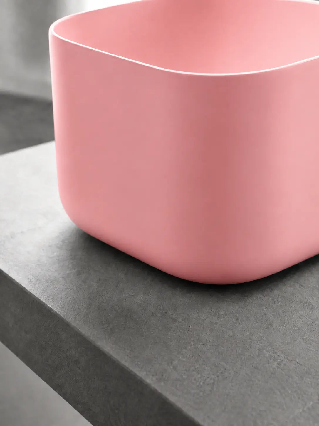 BBBIDET 2693MP matte pink counter basin base detail