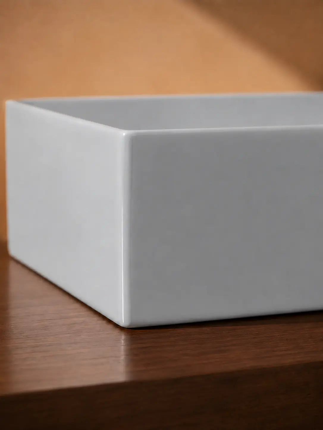 BBbidet 2757 gray rectangular countertop basin seamless base detail