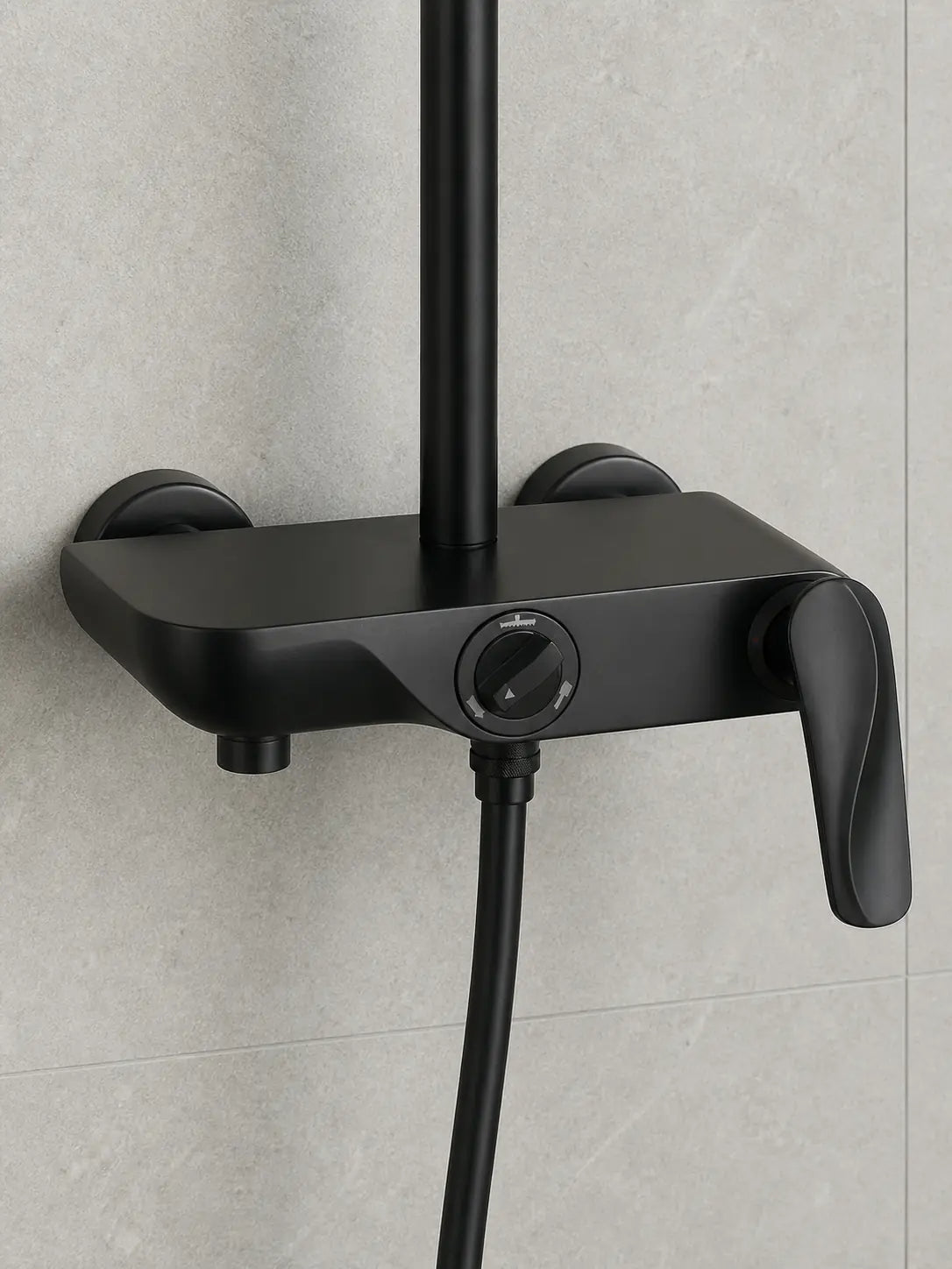 BBBIDET 72 Series rain shower system in matte black - view 06