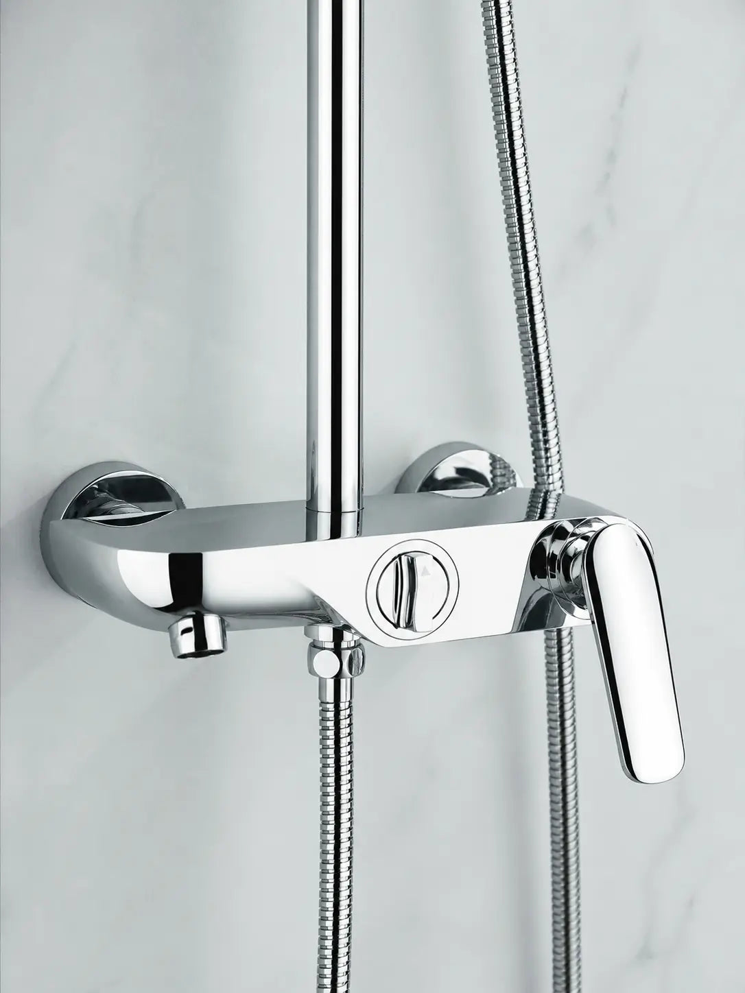 BBBIDET 72 Series rain shower system in polished chrome - view 06