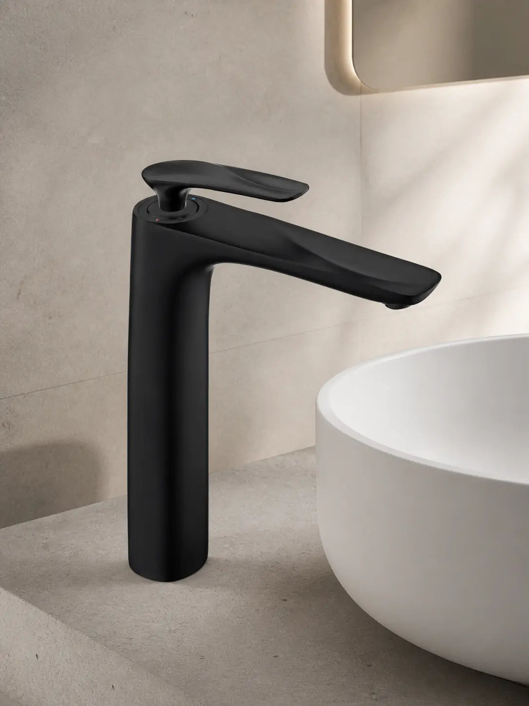 BBBIDET 72 Series tall basin faucet in matte black - view 01