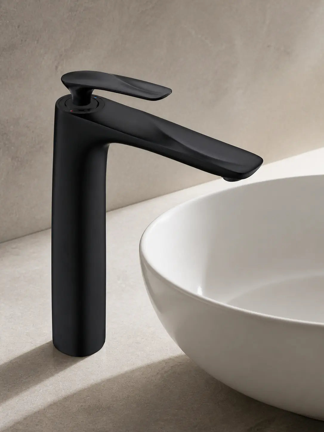 BBBIDET 72 Series tall basin faucet in matte black - view 02
