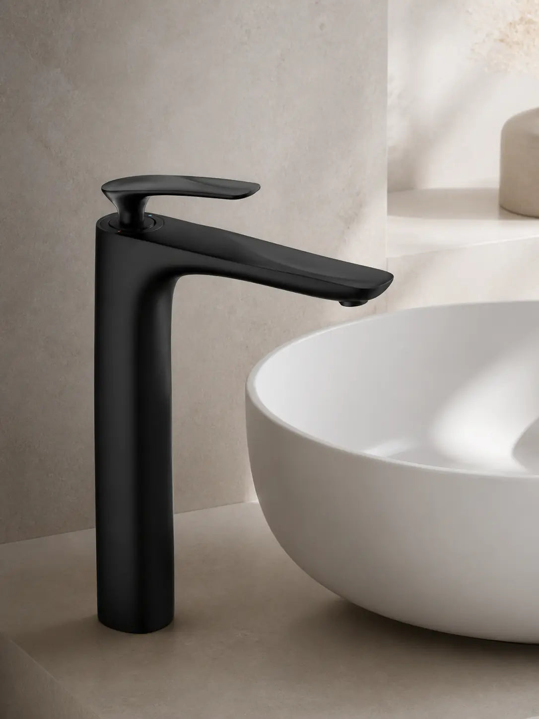 BBBIDET 72 Series tall basin faucet in matte black - view 03