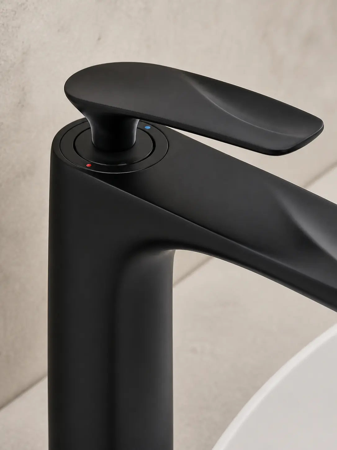 BBBIDET 72 Series tall basin faucet in matte black - view 05