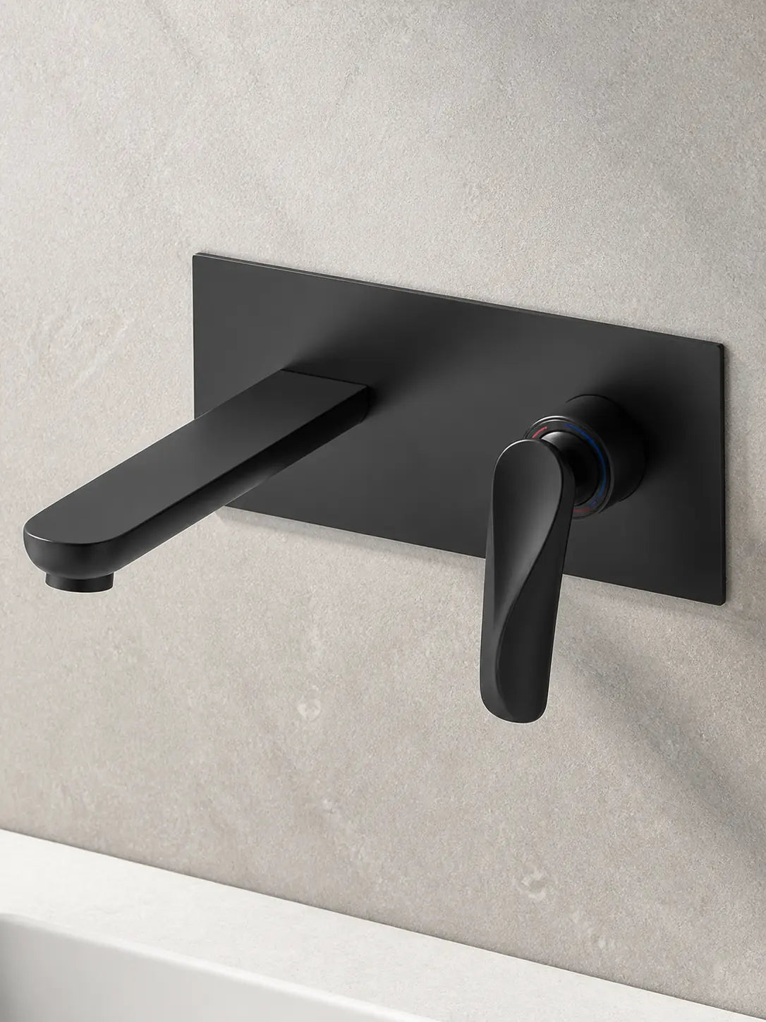 BBBIDET 72 Series wall mounted basin faucet in matte black - view 06
