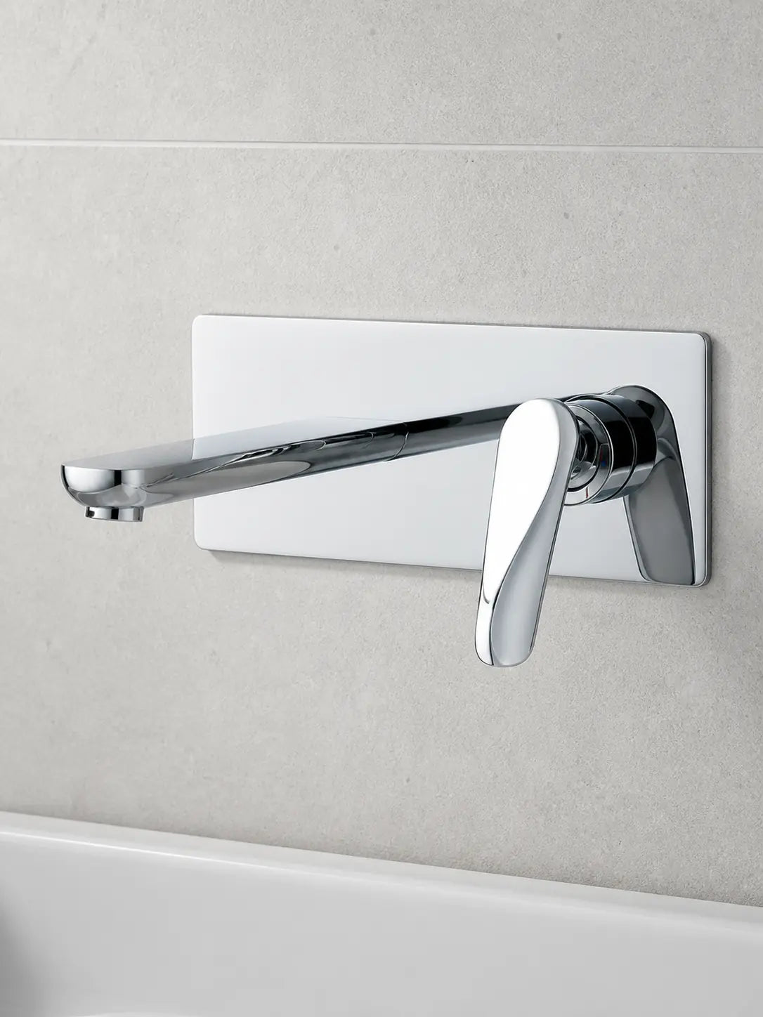 BBBIDET 72 Series wall mounted basin faucet in polished chrome - view 06