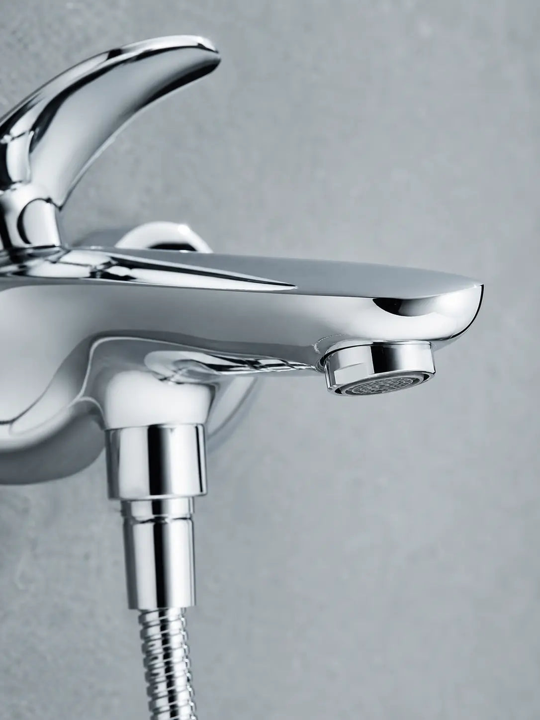 BBBIDET 72 Series wall mounted bath shower mixer in polished chrome - view 04