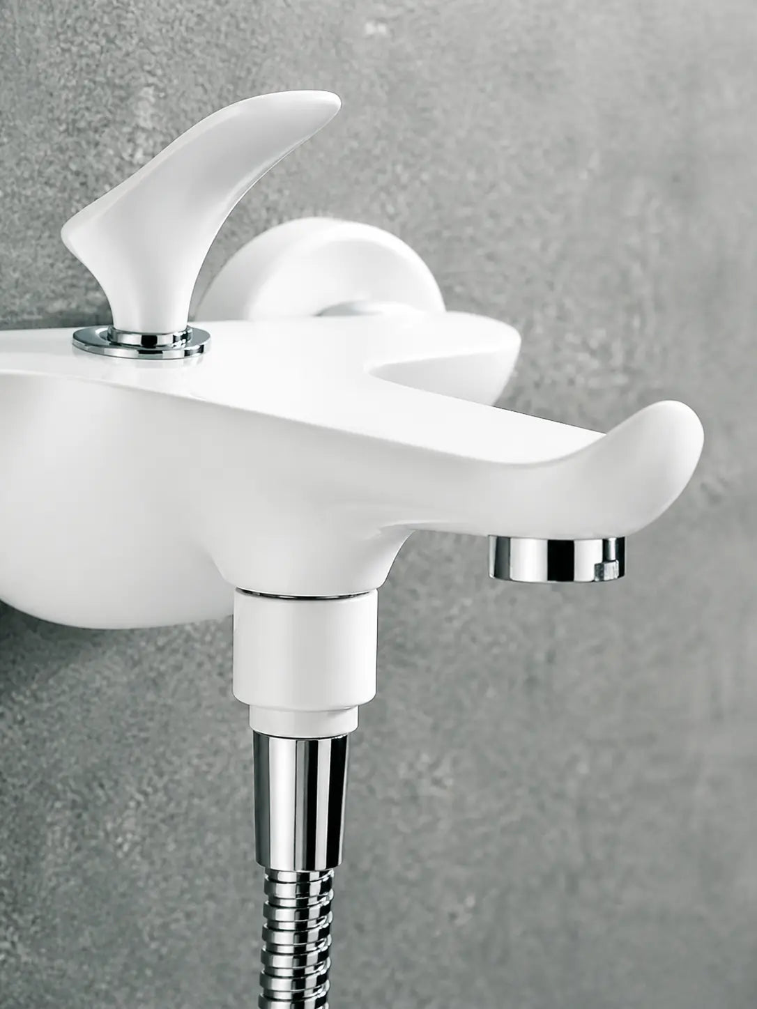 BBBIDET 72 Series wall mounted bath shower mixer in white - view 04