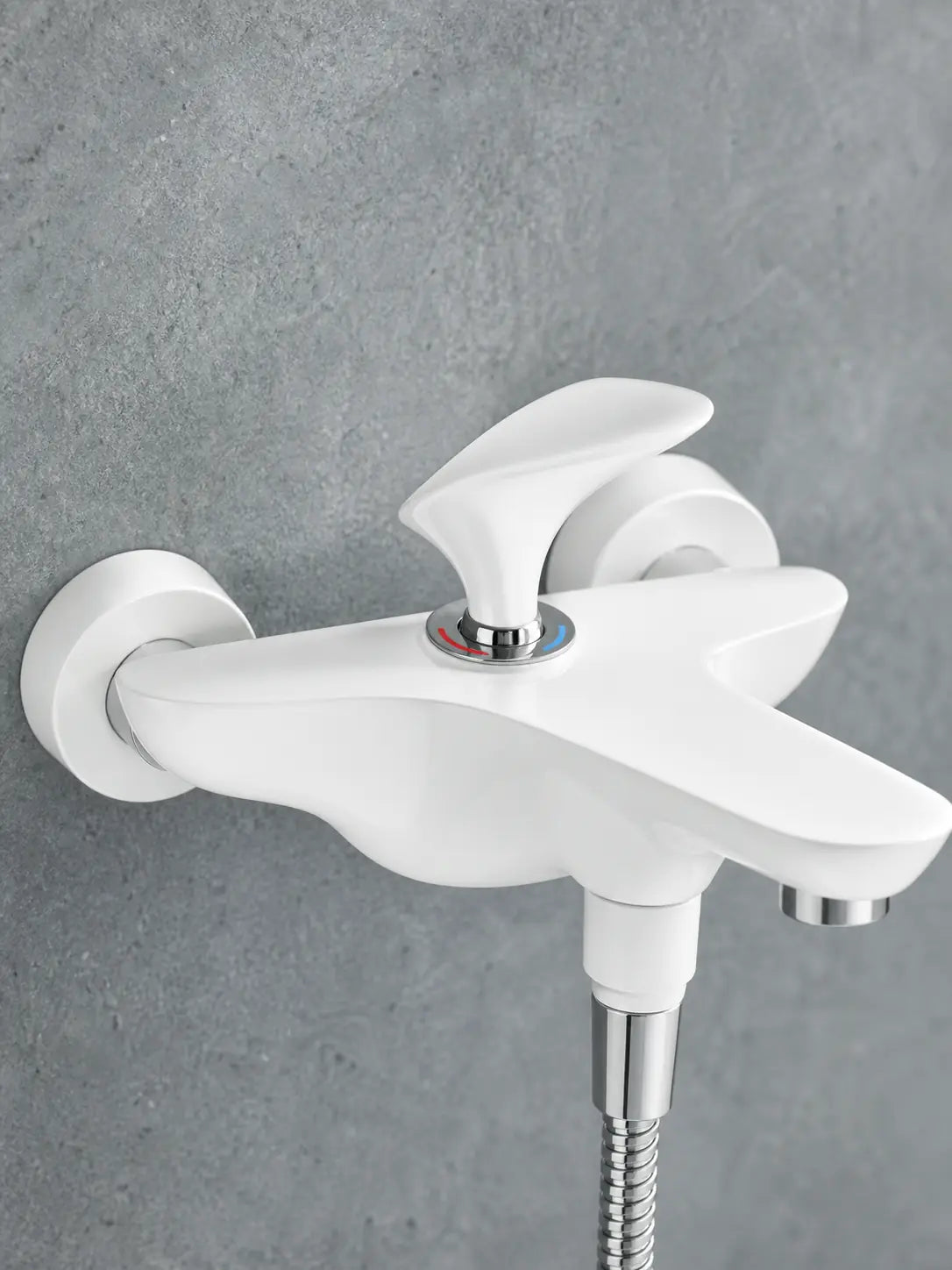 BBBIDET 72 Series wall mounted bath shower mixer in white - view 05