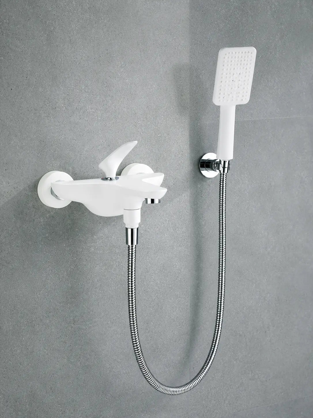 BBBIDET 72 Series wall mounted bath shower mixer in white - view 06