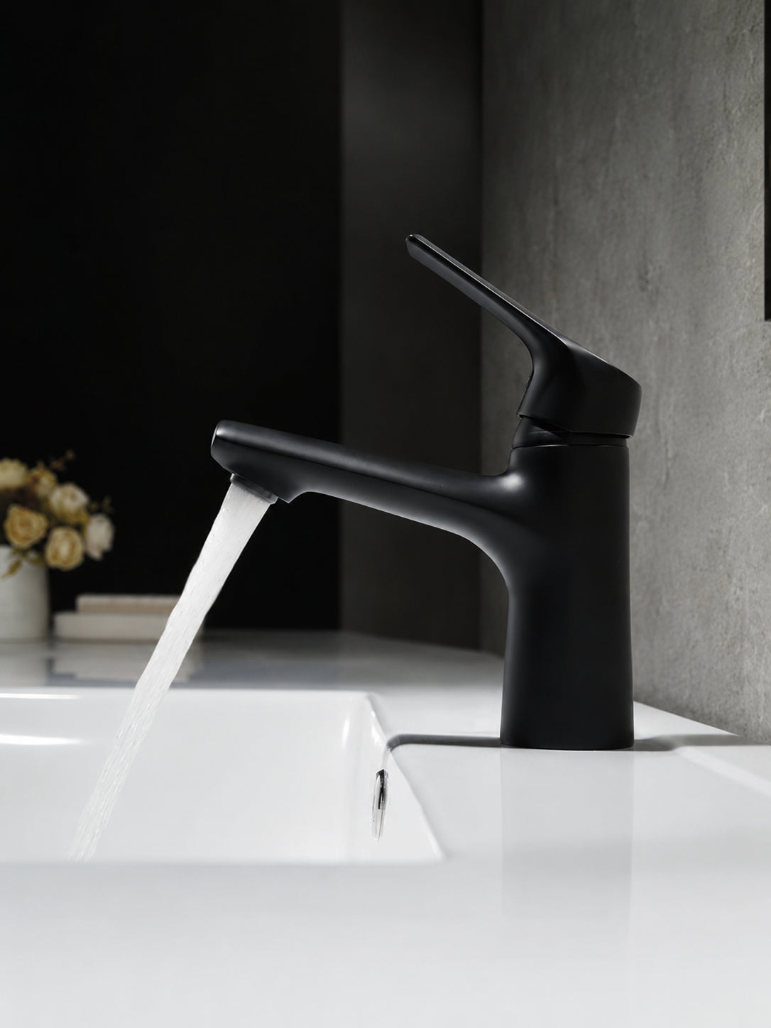 BBbidet 73 Series single handle basin faucet in matte black finish