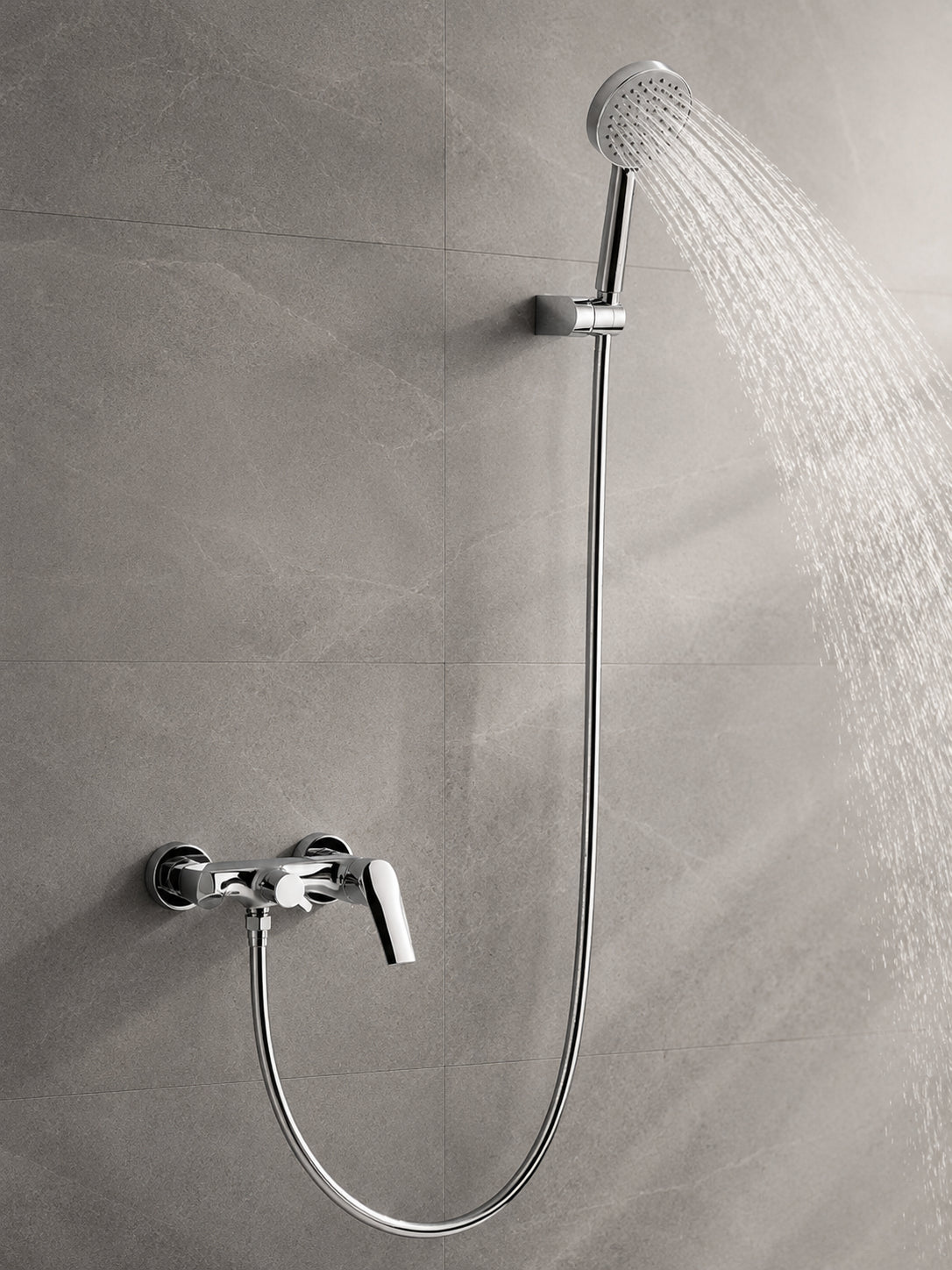 BBbidet 73 Series wall mounted hand shower set in polished chrome finish