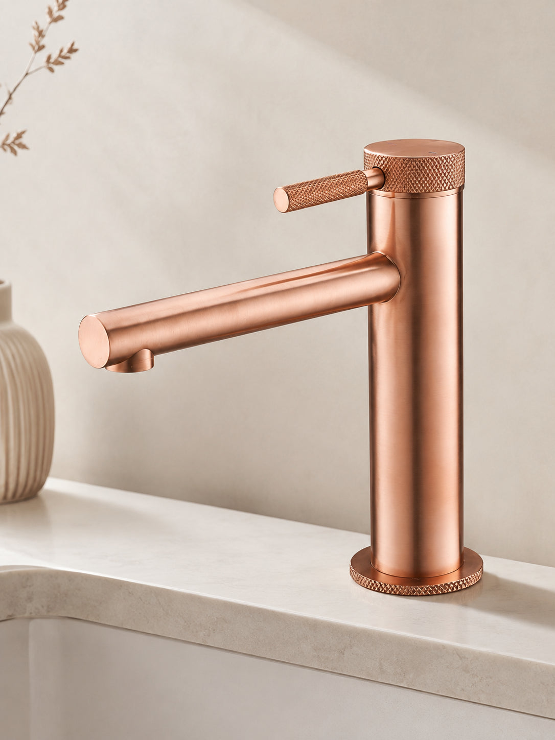BBbidet 7601 single handle basin faucet in rose gold finish