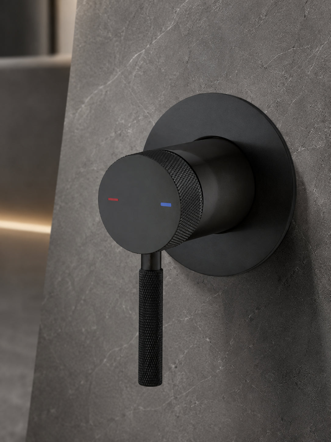 BBbidet 7608 concealed shower mixer valve in matte black finish