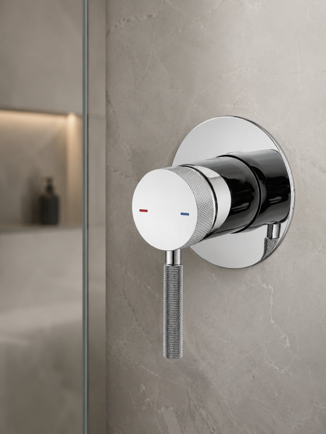 BBbidet 7608 concealed shower mixer valve in polished chrome finish