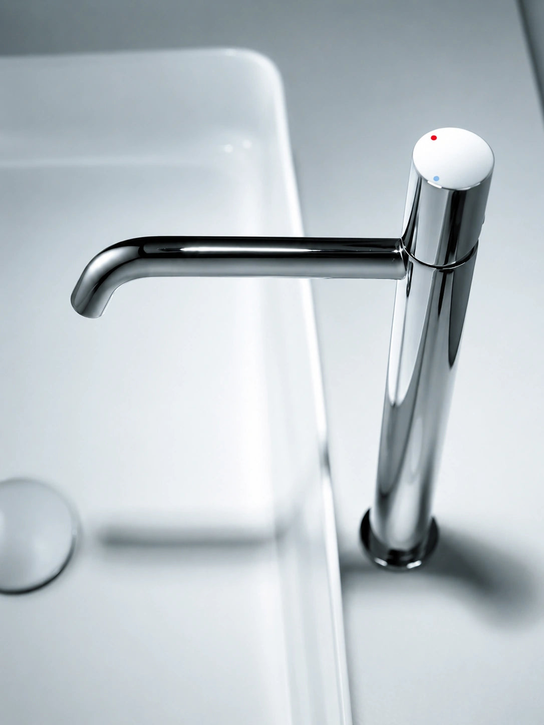 BBbidet 7701G tall polished chrome vessel sink faucet
