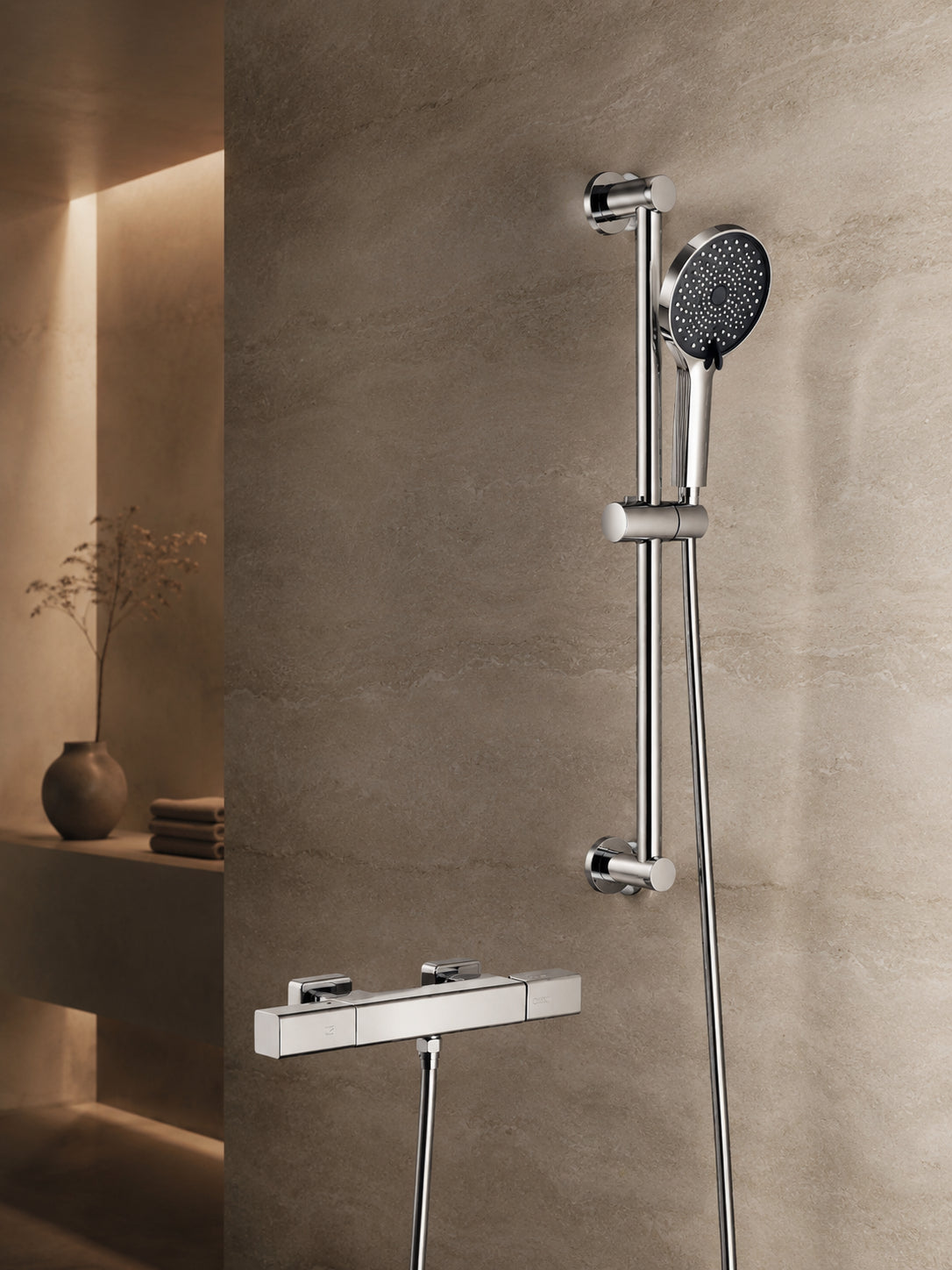 BBbidet 7902Y bathtub shower mixer in chrome finish