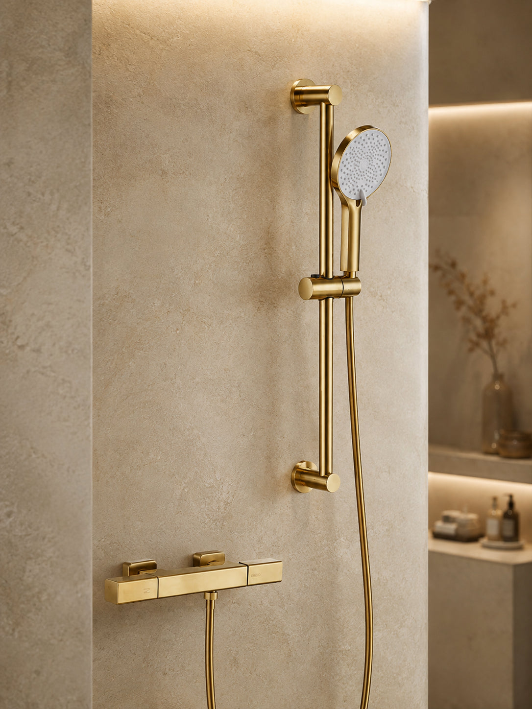 BBbidet 7902Y gold bathtub mixer and hand shower