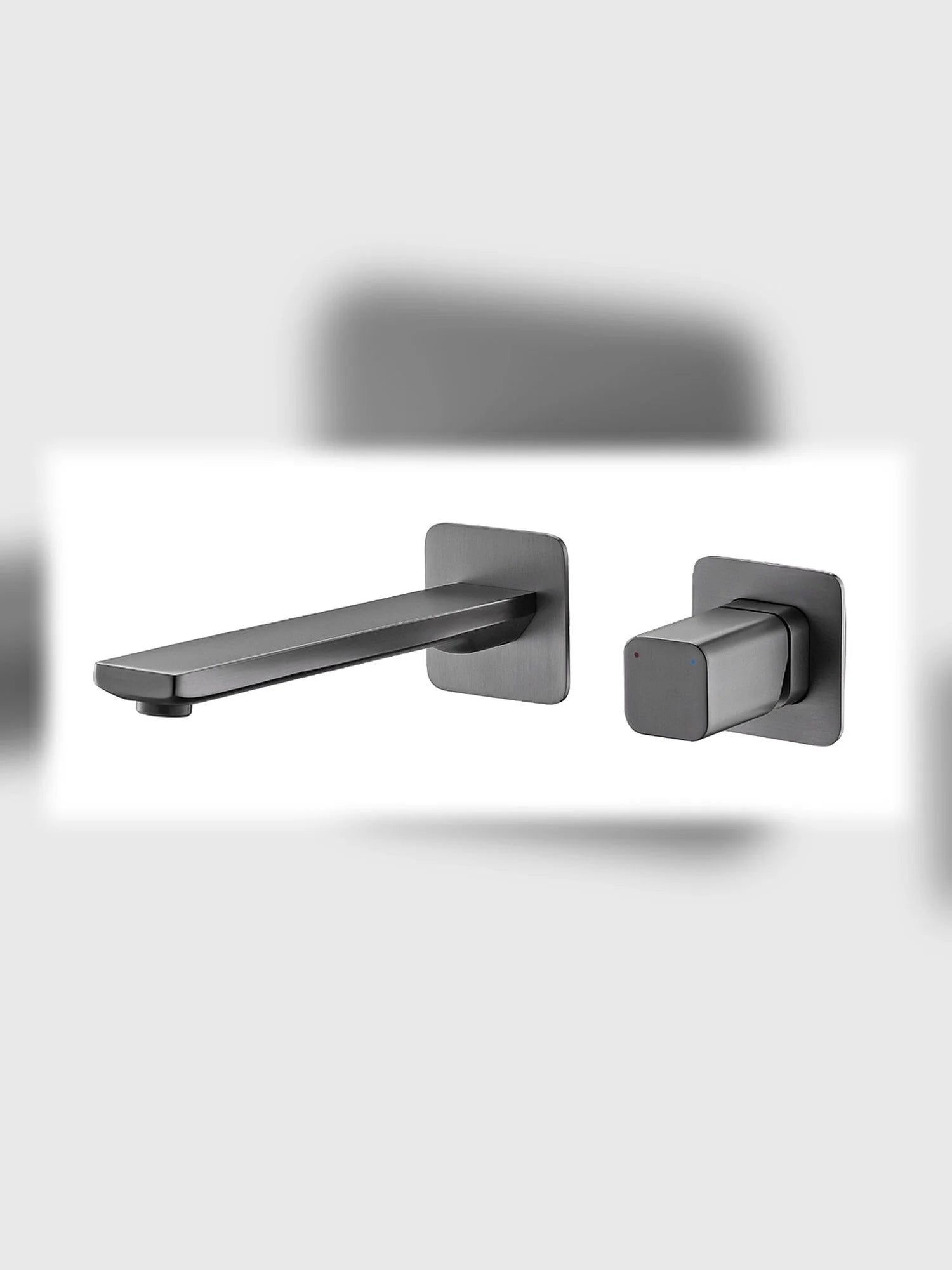 BBbidet 7903 concealed wall mounted basin faucet brushed gunmetal finish