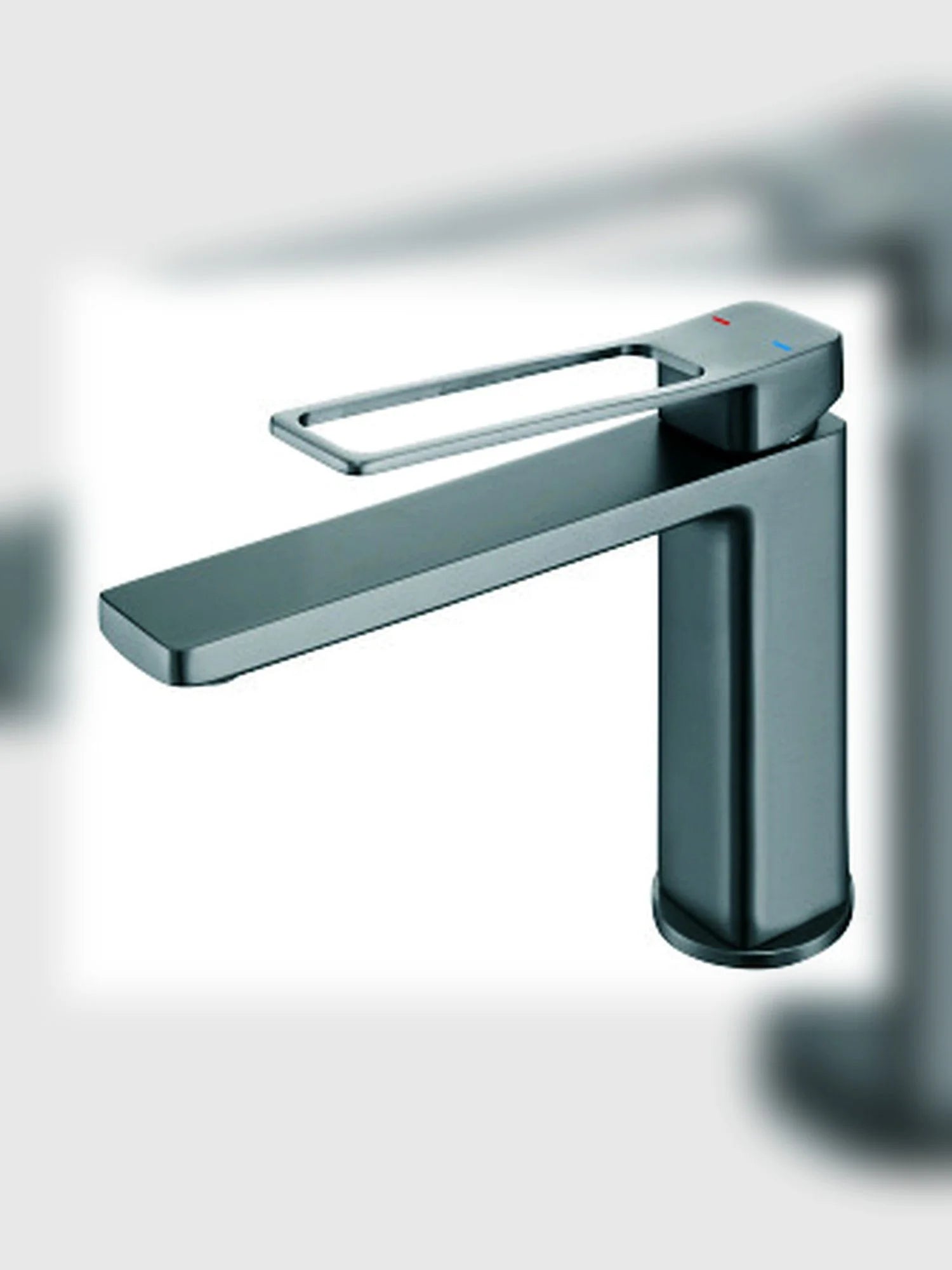 BBbidet 7911 single handle basin faucet brushed gunmetal finish