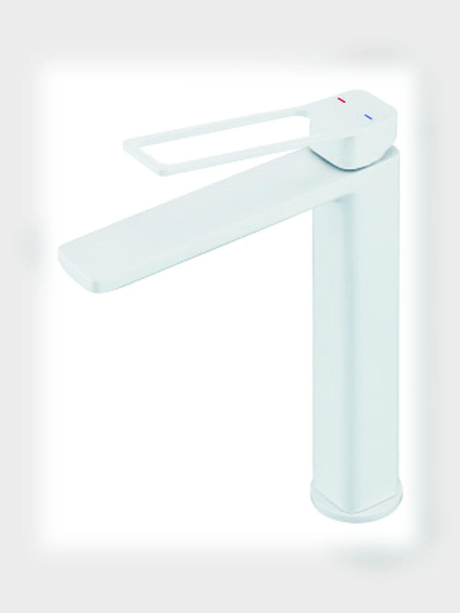 BBbidet 7911G tall vessel sink faucet white finish